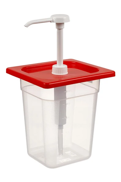 Professional 1/6 Kare 176*162*10 Gövde PP Kilitli Ketçap&Mayonez Pompalı BO9146 ürün görseli 1