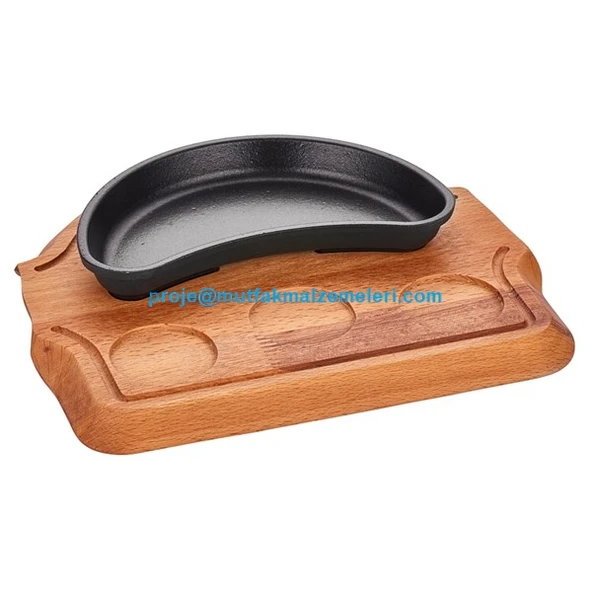 DÖKÜM DEMİR BÖBREK FAJİTA 19*10CM +NİHALE