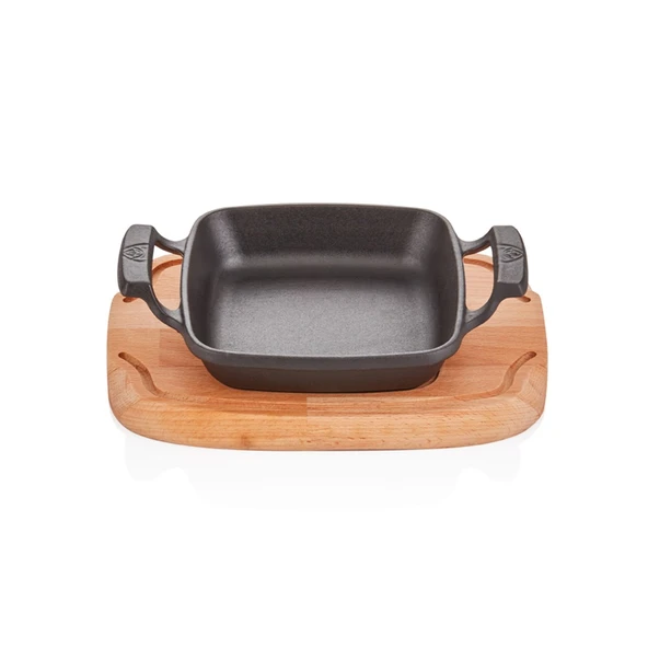 DÖKÜM DEMİR KARE SAHAN 14*14CM +NİHALE