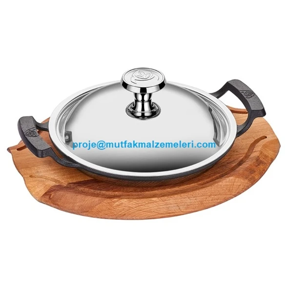 D.DEMİR SAC KAVURMA 20CM +P.KAPAK +NİHALE