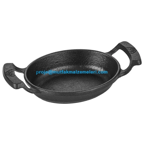 DÖKÜM DEMİR OVAL SAHAN 16*12CM