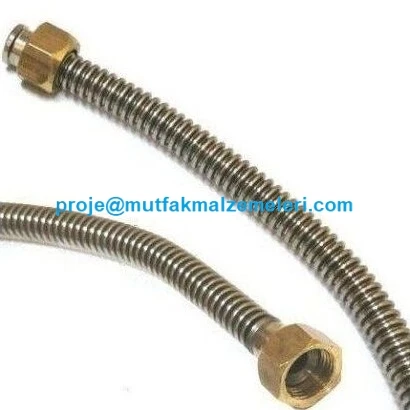 1/4 Paslanmaz Flex Gaz Borusu