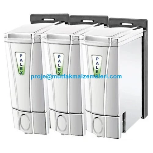 Krom 3lü Mini Sıvı Sabunluk