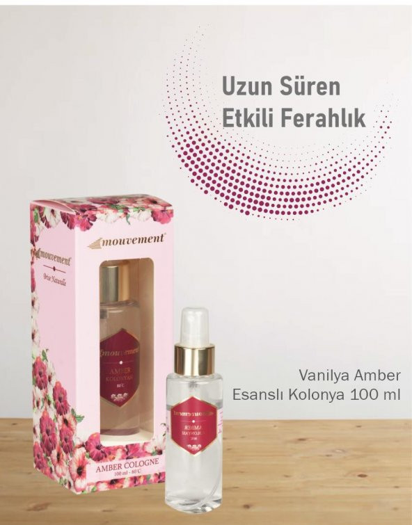 80 DERECE KOLONYA - VANİLİA AMBER-1*100 ML