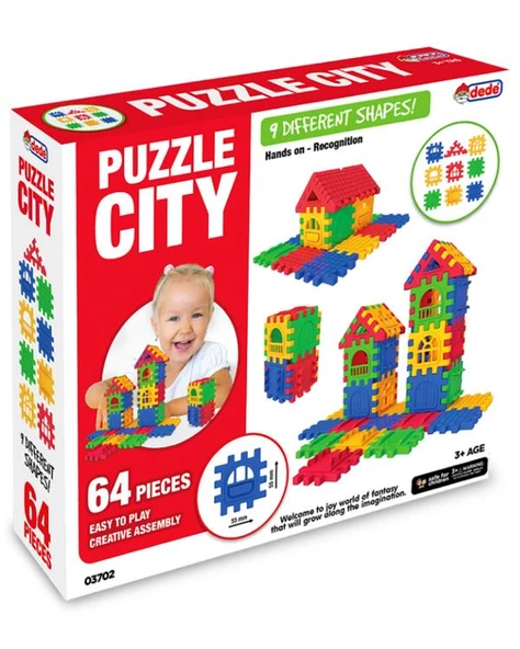 Dede Puzzle City 64 Parça 03702