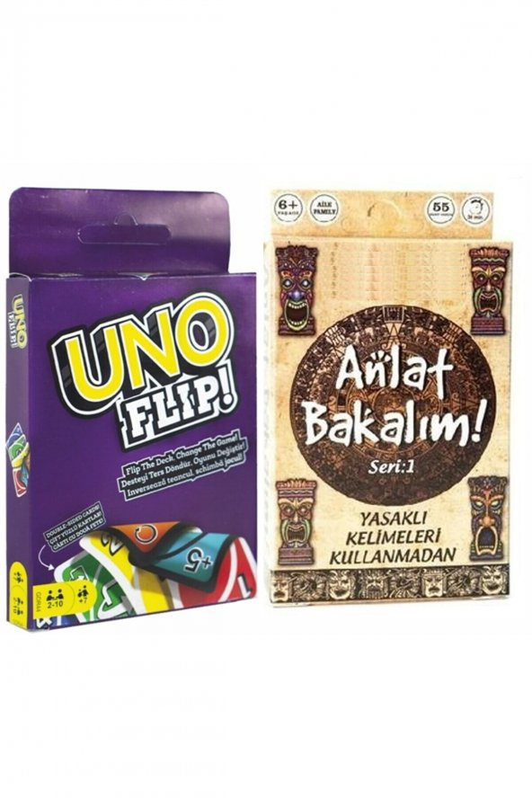 Anlat Bakalım Kartları Kelime Oyunu Seri1 VE UNOX tlip- 2li Set