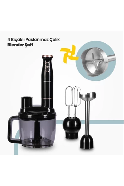Bestrobot 1500 Watt 5 In 1 Mutfak Robotu Multi Blender Seti Gm7270 - 4
