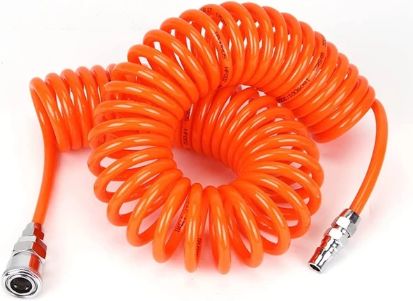 Anadolu Strong Yüksek Kalite Kompresör Spiral Hava Hortumu 8 mm 8mt Hava Jakı Hava Tabancası Recor Seti - 2