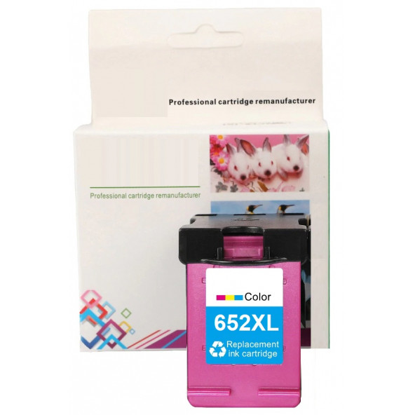 HP 652XL-F6V24AE (1115-2135-2136-3635-3636-3775-3785-3787-3790-3835-4535-4675-5075-5085-5275-5675) Muadil Renkli Kartuş