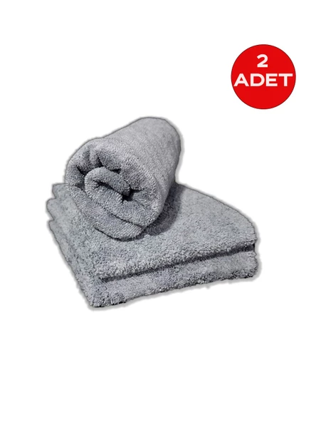 Anadolu Strong Mikrofiber  Süper Emici Çift Yüzlü Araç Kurulama Ve Cila Bezi 50 X 70 Cm- Gri