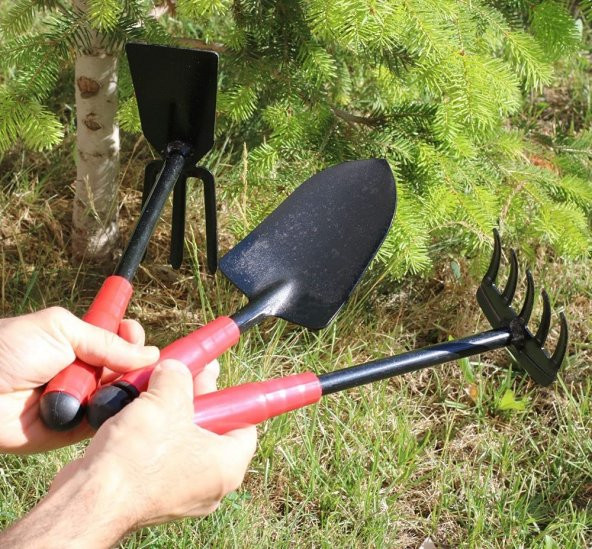 Anadolu Strong Bağ Bahçe Hobi Seti Tırmık-Kürek-Çapa