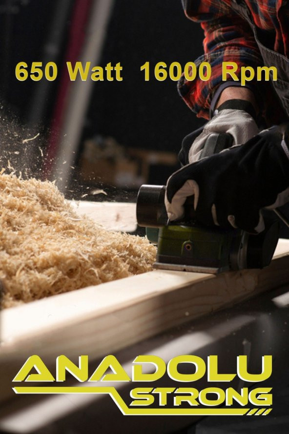 Anadolu Strong Profesyonel 650 Watt Çift Bıçaklı Planya Makinesi - 2