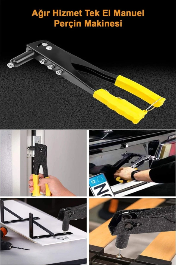 Rowermax El Sıkmalı Perçin Tabancası Araçkoltuk Mobilya Perçin Makinası - 2
