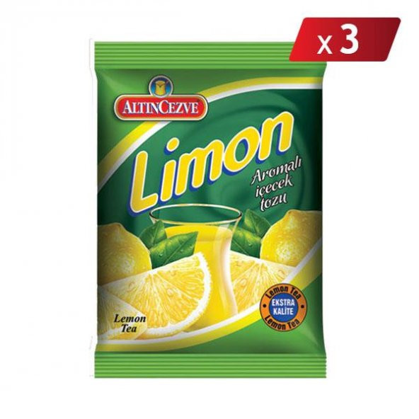 Altıncezve Limon Aromalı İçecek Tozu 250 Gr - 3LÜ PAKET