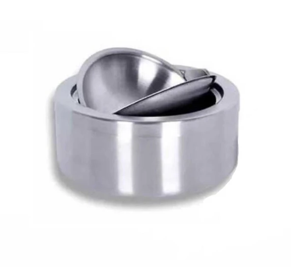 Omnisoft EPX BK-12 Basmalı Paslanmaz Çelik Hazneli Kül Tablası 12 cm - 3