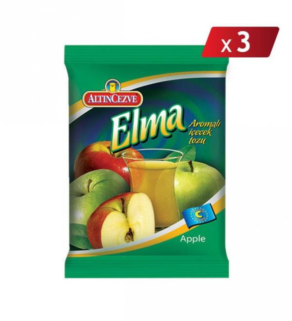 Altıncezve Elma Aromalı İçecek Tozu 250 Gr - 3LÜ PAKET