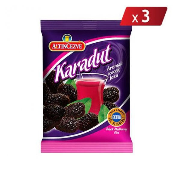 Altıncezve Karadut Aromalı İçecek Tozu 250 Gr - 3LÜ PAKET