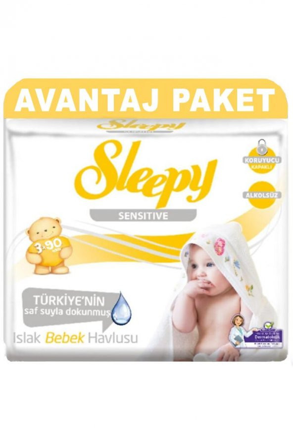 Sleepy Islak Havlu 3*90Lı Sensıtıve - 1