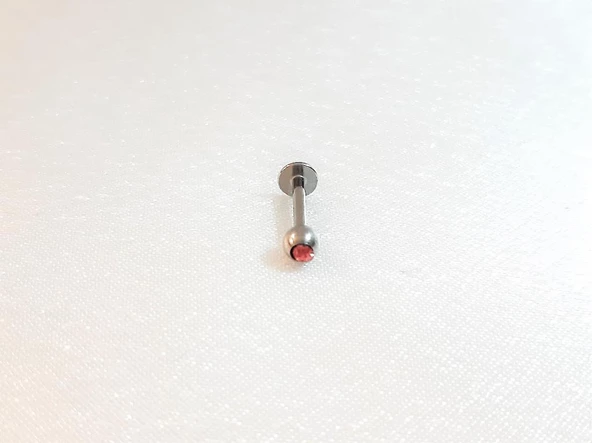 316L CERRAHİ ÇELİK BEYAZ TAŞ DUDAK,TRAGUS,KIKIRDAK,KULAK PİERCİNG-00VP18 - 5