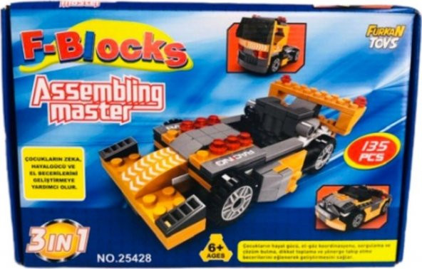 F-Blocks Assembling Master 135 Parça 3 In 1 8354