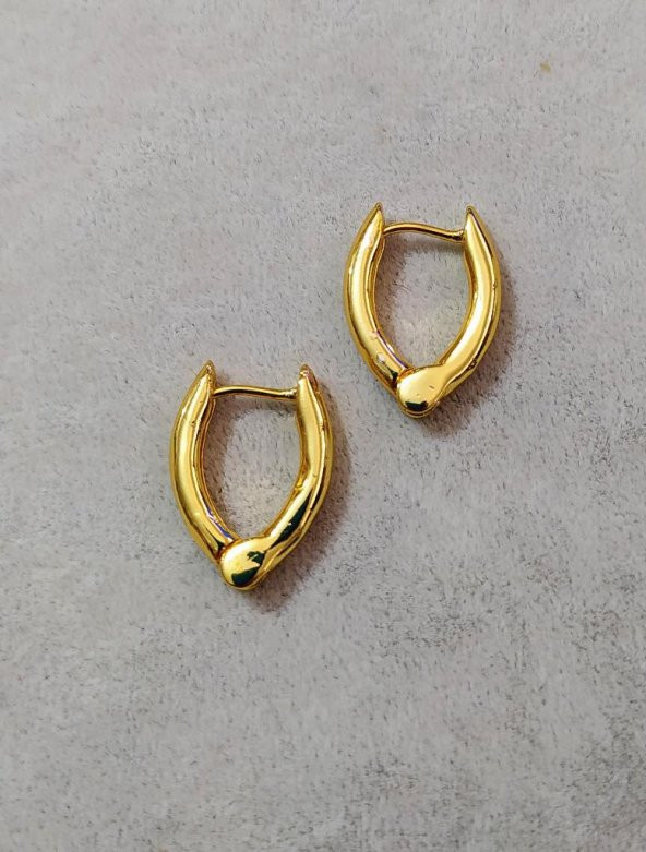 GOLD VİNTAGE TAM KAPAMAVİP SERİ HALKA KÜPE-00HK80 - 2
