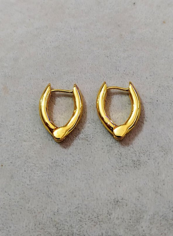 GOLD VİNTAGE TAM KAPAMAVİP SERİ HALKA KÜPE-00HK80 - 3