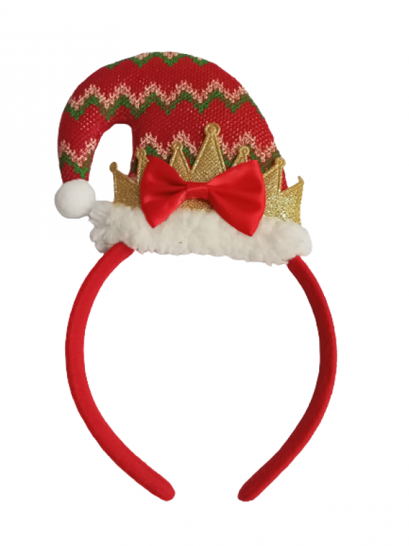 YILBAŞI TAÇ ŞAPKA MODELİ KIRMIZI ürün görseli 1