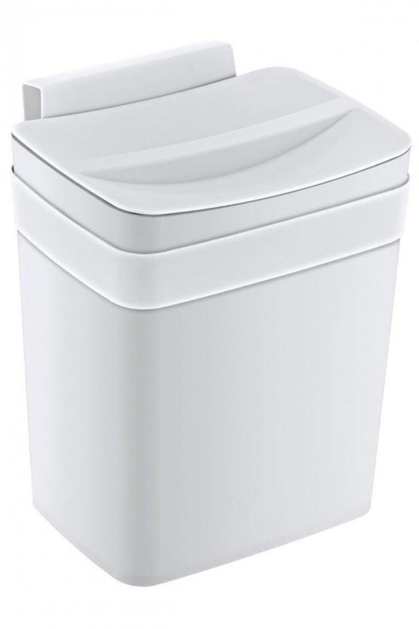 Soft Askılı Çöp Kovası 4 lt / Beyaz