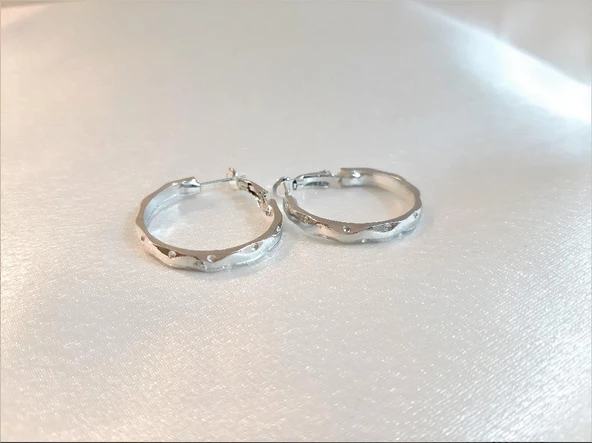 HALKA KÜPE GOLD KAPLAMA 30 MM ARKASI KAPALI (3CM)-00HK51 - 4
