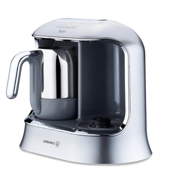 KORKMAZ A861-06 KAHVEKOLİK TWİN KAHVE MAK.İNOX/KRO - Resim 2