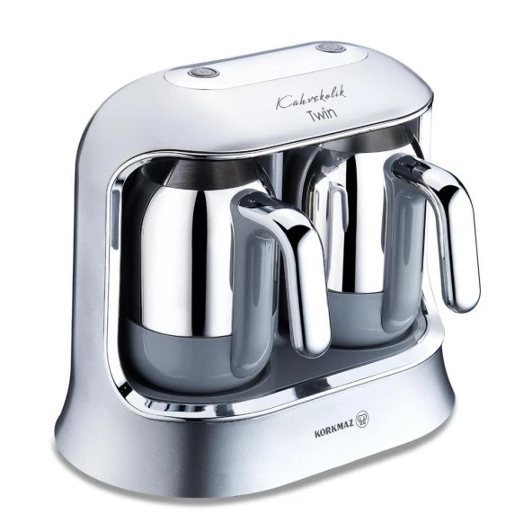 KORKMAZ A861-06 KAHVEKOLİK TWİN KAHVE MAK.İNOX/KRO - Resim 3