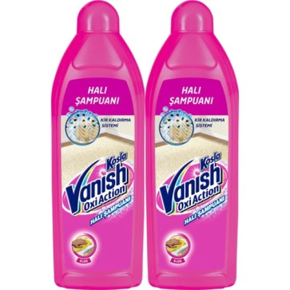 Vanish Kosla Zorlu Lekelere Özel Leke Çıkarıcı Şampuan Elde Yıkama Halı 2 x 850 ML - 2