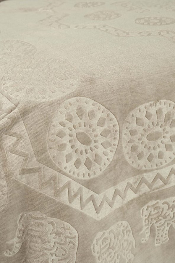 Karaca Home Elephant Vizon Çift Kişilik Soft Embosy Battaniye - 2