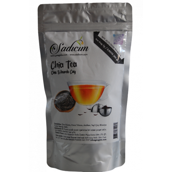 Sadıcım Chia Tohumlu Form Çayı 80 Gr süzen Poşet - 2