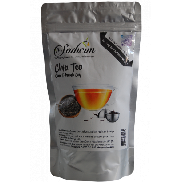 Sadıcım Chia Tohumlu Form Çayı 80 Gr süzen Poşet - 3