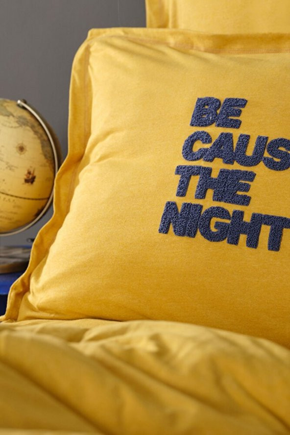 Motto Cotton Comfort Çift Kişilik Hardal - 5