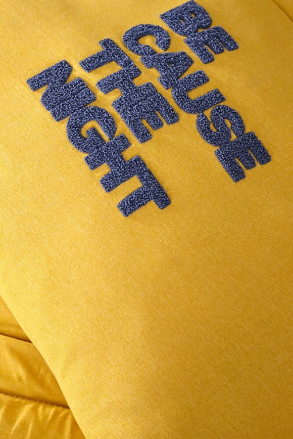 Motto Cotton Comfort Çift Kişilik Hardal - 6