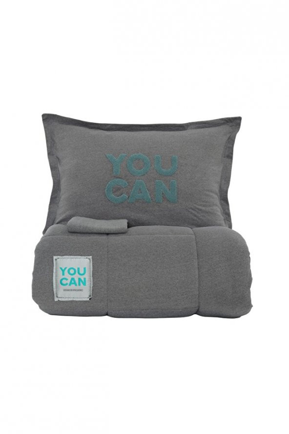Karaca Home Motto Cotton Comfort Çift Kişilik Gri - 5