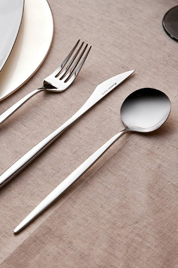 Porto 60 Parça 12 Kişilik Elegance Çatal Kaşık Bıçak Takımı Kutulu - 6
