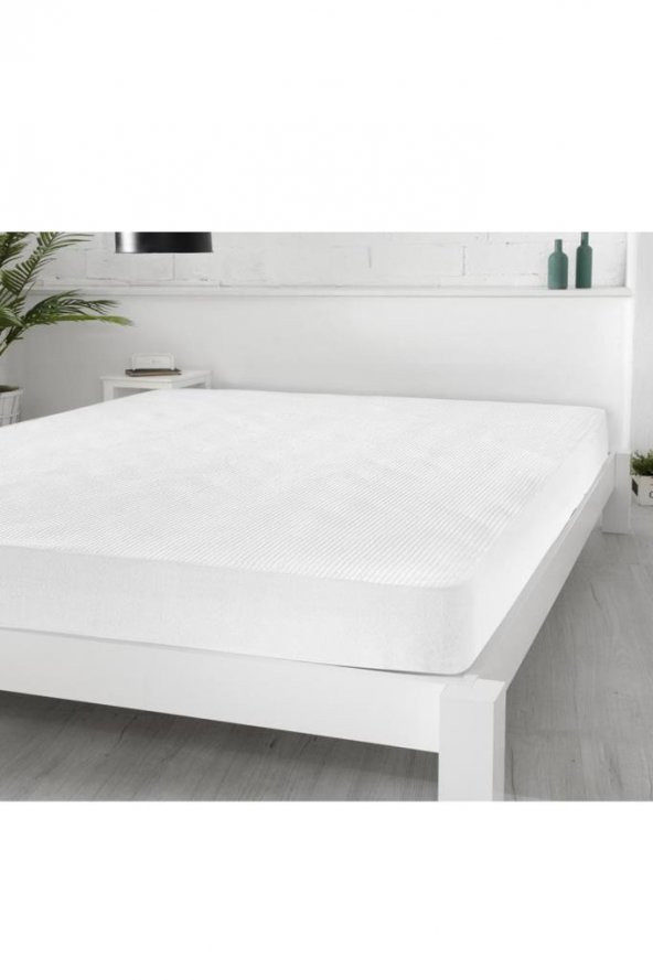 3D Kapitoneli Sıvı Geçirmez 180X200cm Fitted Çift Kişilik Alez - Resim 4