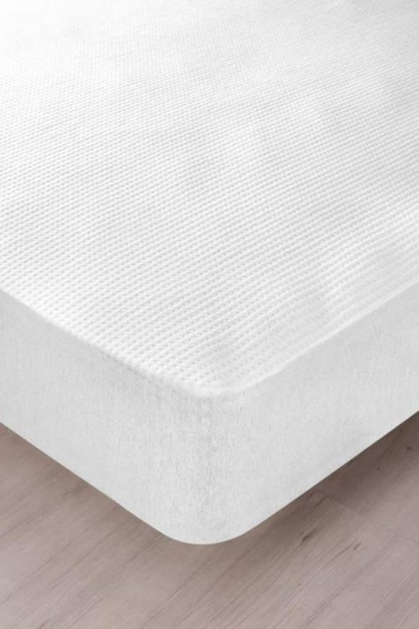 3D Kapitoneli Sıvı Geçirmez 180X200cm Fitted Çift Kişilik Alez - Resim 6