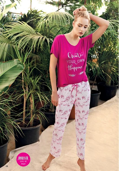GD Goldoremi 202113 Kadın Kısa Kollu Pijama Takımı