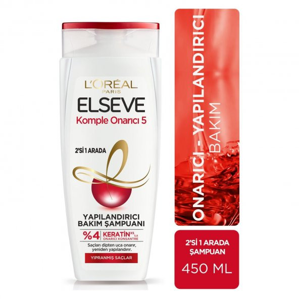 Loreal Elseve Şampuan 2 Si 1 Arada Komple Onarıcı 5 450 Ml