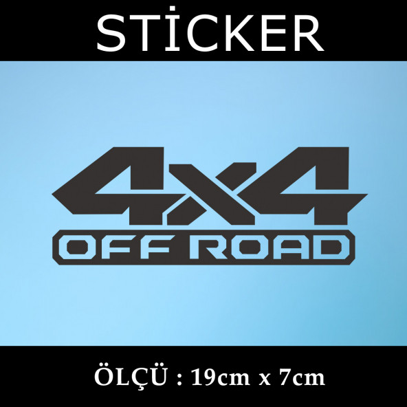 off road -  2 ADET sticker araba cam bagaj uyumlu et,ket kask motosiklet dolap cam uyumlu yapışkan ürün görseli