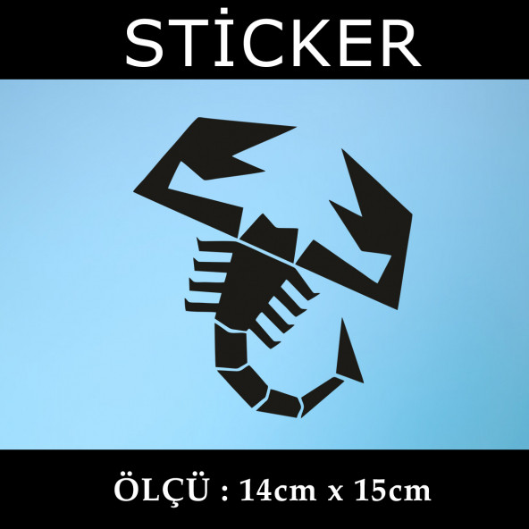 akrep - 2 ADET sticker araba cam bagaj uyumlu et,ket kask motosiklet dolap cam uyumlu yapışkan