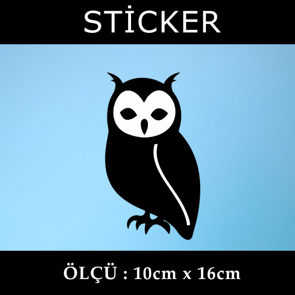 baykuş hayvan kuş - 2 ADET sticker araba cam bagaj uyumlu et,ket kask motosiklet dolap cam uyumlu yapışkan