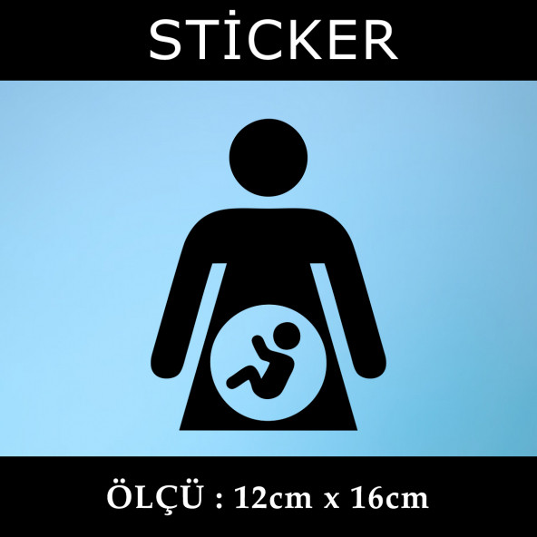 anne bebek -  2 ADET sticker araba cam bagaj uyumlu et,ket kask motosiklet dolap cam uyumlu yapışkan ürün görseli