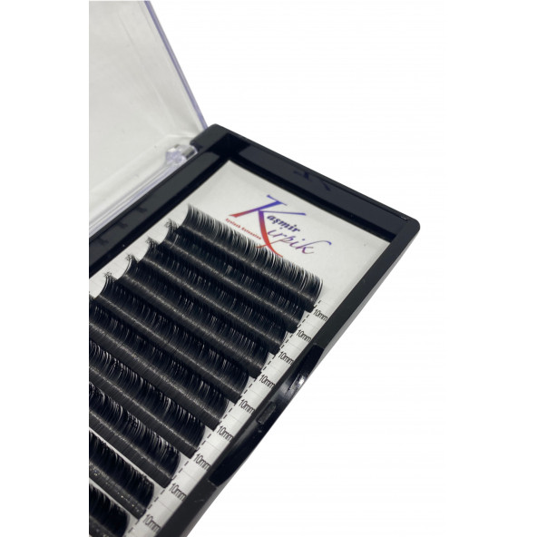 KAŞMİR KİRPİK Klasik D KIVRIM 0.15 MM 10 numara tek boy kirpik - 2