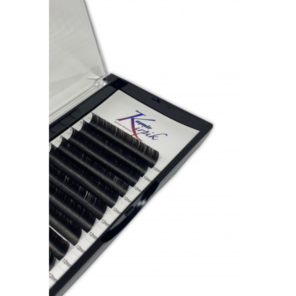 KAŞMİR KİRPİK Klasik D KIVRIM 0.15 MM 12 numara tek boy kirpik - 2