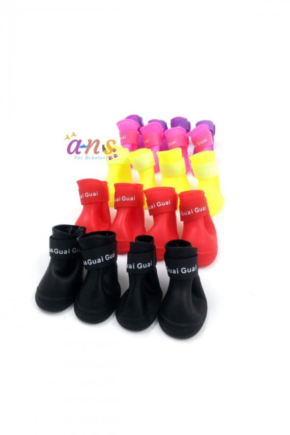 Durtaş Akvaryum ve Pet Cırt Cırtlı Silikonlu Kedi Köpek Ayakkabısı L Beden